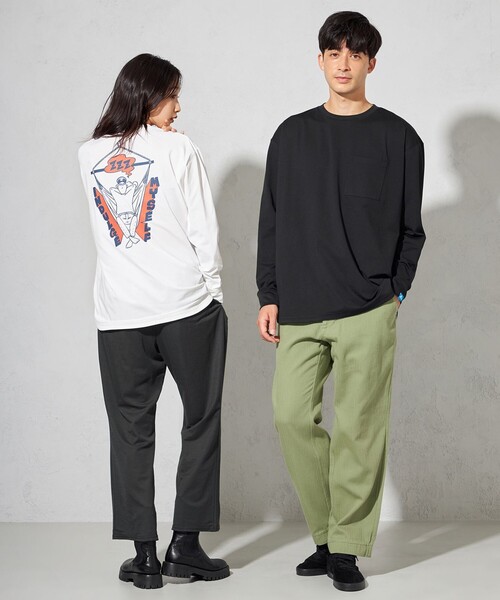 SHARE PARK(シェアパーク)の「【UNISEX】UVカット アートコラボロングTシャツ〈Hammock〉(S・Mサイズ)(Tシャツ/カットソー・レディース・ホワイト系/グレー系/ネイビー系/ブラック系・MEDIUM/SMALL)」の7枚目の写真