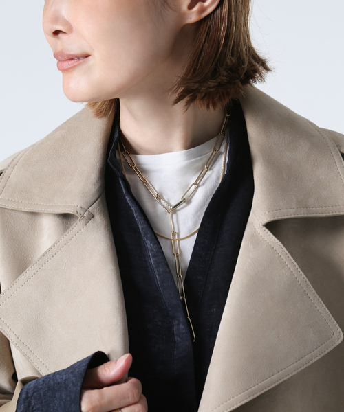 Laura Lombardi（ローラロンバルディ）の「【LAURA LOMBARDI/ローラロンバルディ】 CARTOLINA CHAIN ネックレス（ネックレス・レディース・ゴールド・FREE）」の4枚目の写真