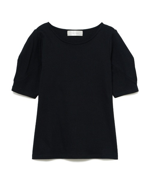 Stylevoice for xxx(スタイルヴォイスフォー)の「タック袖Tシャツ(Tシャツ/カットソー・レディース・オフホワイト/ブラック・FREE)」の9枚目の写真