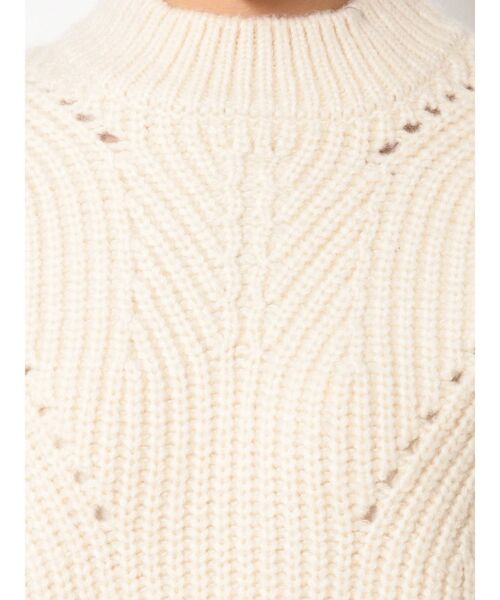 ELENDEEK（エレンディーク）の「ケーブルフラフィーニット（ニット/セーター・レディース・ピンク/ライム/オフホワイト・FREE）」の21枚目の写真