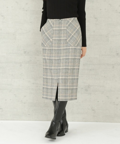 NATURAL BEAUTY BASIC（ナチュラルビューティーベーシック）の「アウトポケットリングタイトスカート（スカート・レディース・ブラック系その他/キャメル/ダークオレンジ・MEDIUM/SMALL/X-SMALL）」の10枚目の写真