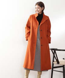 N.（N. Natural Beauty Basic） | 【S Size Line】◆テックメルトンスタンドカラーロングコート(ステンカラーコート)