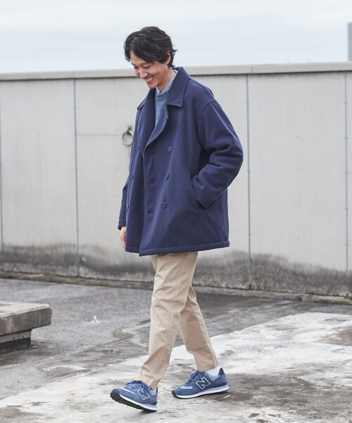 coen（コーエン）の「メルトンPコート（ピーコート・メンズ・ベージュ/ネイビー・S/L/XL/M）」の12枚目の写真