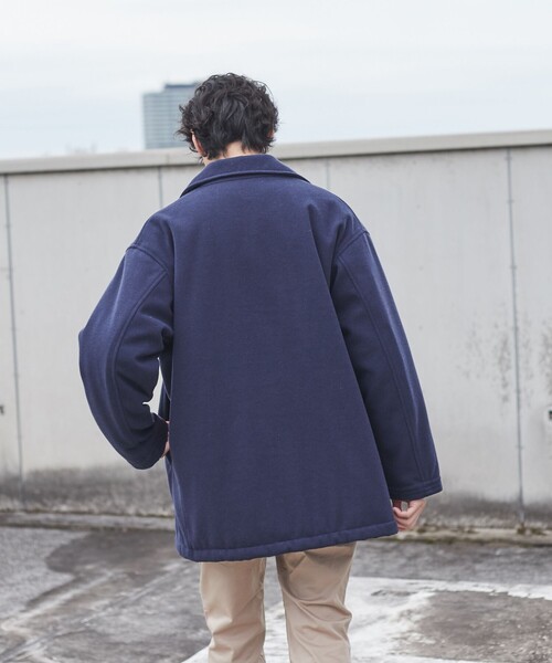 coen（コーエン）の「メルトンPコート（ピーコート・メンズ・ベージュ/ネイビー・S/L/XL/M）」の14枚目の写真