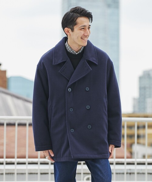 coen（コーエン）の「メルトンPコート（ピーコート・メンズ・ベージュ/ネイビー・S/L/XL/M）」の16枚目の写真