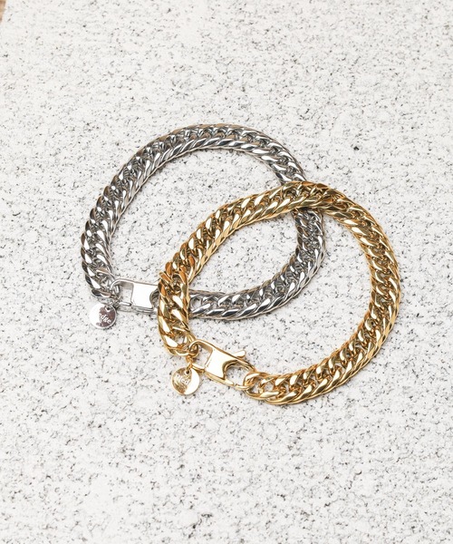 セール】【Al】【Pledge（プレッジ）】チェーンブレスレット 2P