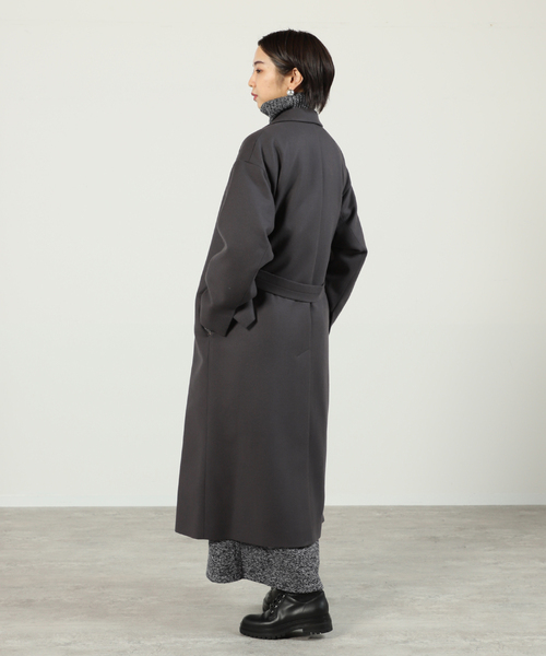 VERMEIL par iena(ヴェルメイユパーイエナ)の「【ATON/エイトン】Super160S Chester コート(チェスターコート・レディース・チャコールグレー・X-SMALL/SMALL)」の15枚目の写真