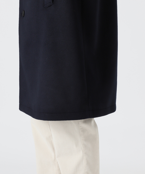 417 EDIFICE（フォーワンセブンエディフィス）の「【WOOLICK / ウーリック】ビーバー バルカラーコート（チェスターコート・メンズ・ネイビー/ブラウン/チャコールグレー・SMALL/MEDIUM/LARGE）」の22枚目の写真