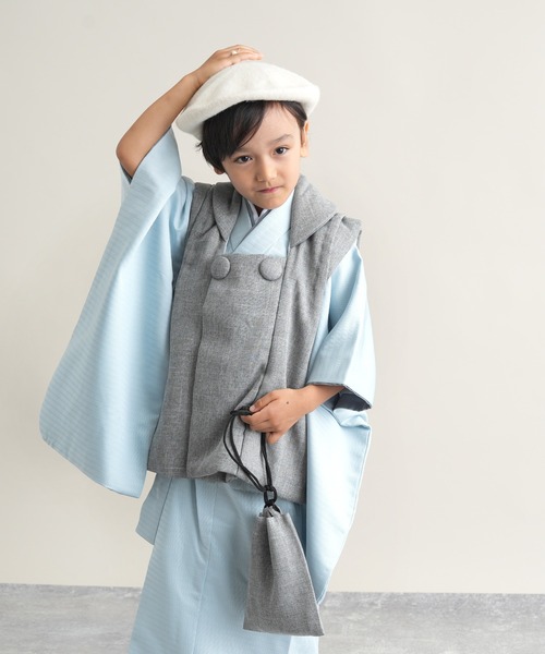 utatane（ウタタネ）の「七五三3歳用被布コートセット 男の子 かぷり 