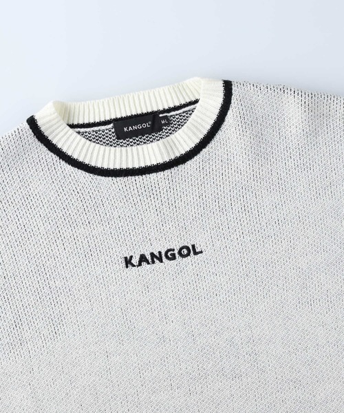 KANGOL(カンゴール)の「【KANGOL】バックロゴニット(ニット/セーター・レディース・ホワイト/ブラック・L)」の6枚目の写真