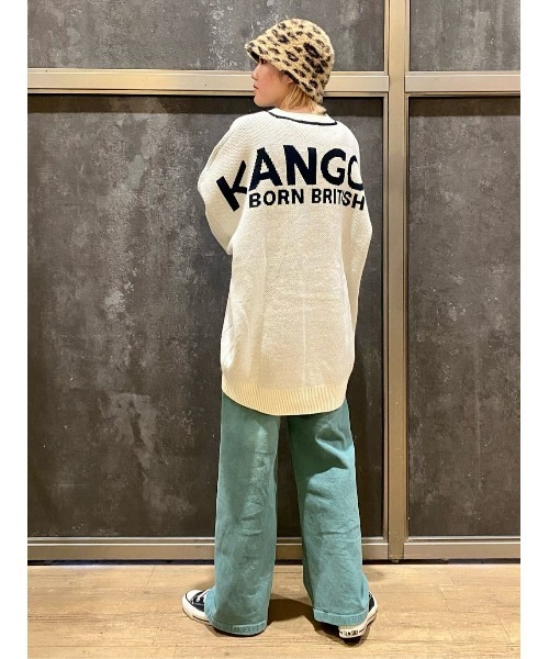 KANGOL(カンゴール)の「【KANGOL】バックロゴニット(ニット/セーター・レディース・ホワイト/ブラック・L)」の14枚目の写真