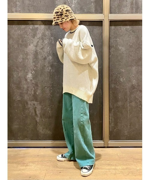 KANGOL(カンゴール)の「【KANGOL】バックロゴニット(ニット/セーター・レディース・ホワイト/ブラック・L)」の15枚目の写真