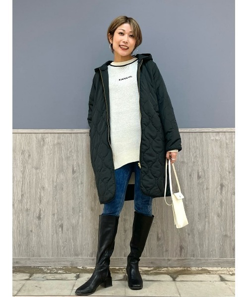 KANGOL(カンゴール)の「【KANGOL】バックロゴニット(ニット/セーター・レディース・ホワイト/ブラック・L)」の21枚目の写真