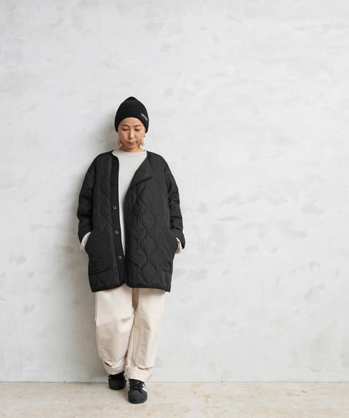 WAIPER.inc(ワイパーインク)の「TAION-WA2201ML WAIPER別注 MILITARY キルティング ダウンジャケット TYPE M-65 PARKA LINER(ミリタリージャケット・メンズ・ブラック/ダークオリーブ・M/L/XL)」の12枚目の写真