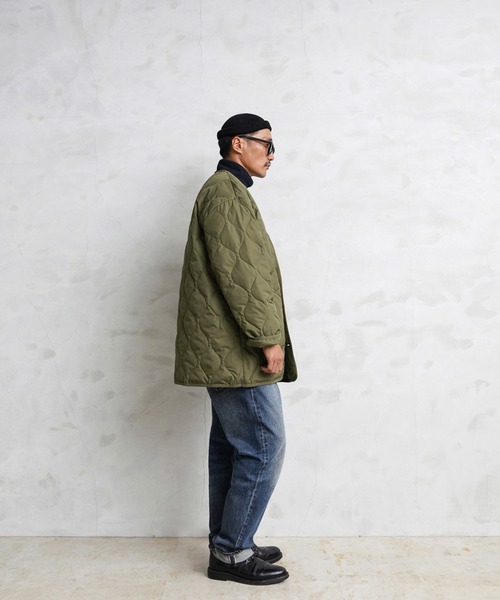 WAIPER.inc(ワイパーインク)の「TAION-WA2201ML WAIPER別注 MILITARY キルティング ダウンジャケット TYPE M-65 PARKA LINER(ミリタリージャケット・メンズ・ブラック/ダークオリーブ・M/L/XL)」の19枚目の写真