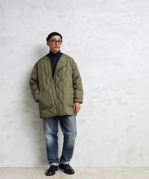 WAIPER.inc(ワイパーインク)の「TAION-WA2201ML WAIPER別注 MILITARY キルティング ダウンジャケット TYPE M-65 PARKA LINER(ミリタリージャケット・メンズ・ブラック/ダークオリーブ・M/L/XL)」の17枚目の写真