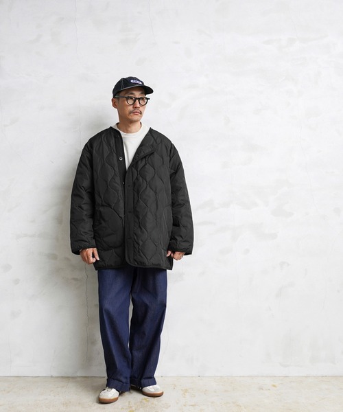 WAIPER.inc(ワイパーインク)の「TAION-WA2201ML WAIPER別注 MILITARY キルティング ダウンジャケット TYPE M-65 PARKA LINER(ミリタリージャケット・メンズ・ブラック/ダークオリーブ・M/L/XL)」の13枚目の写真