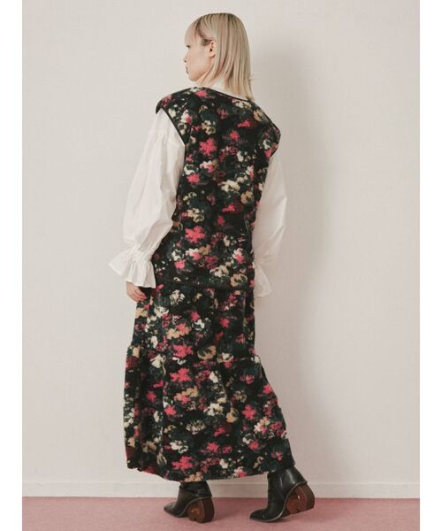 merry jenny（メリージェニー）の「floralボアテイアードスカート（スカート・レディース・ブラック/ピンク・FREE）」の20枚目の写真