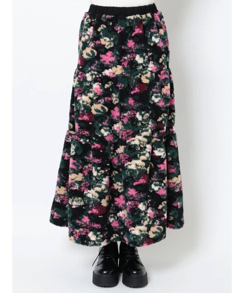 merry jenny（メリージェニー）の「floralボアテイアードスカート（スカート・レディース・ブラック/ピンク・FREE）」の16枚目の写真