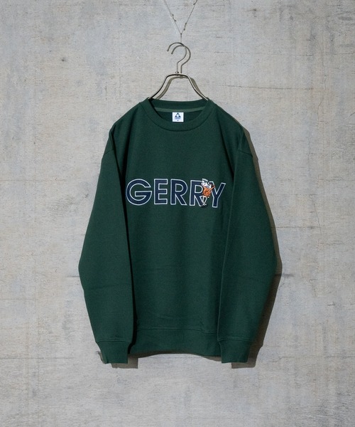 GERRY(ジェリー)の「【ag】〔GERRY/ジェリー〕裏毛 ワッペンロゴ刺繍 クルーネックスウェット(スウェット・メンズ・その他/ホワイト/ダークグリーン/オレンジ/グレー・MEDIUM/LARGE/X-LARGE)」の3枚目の写真