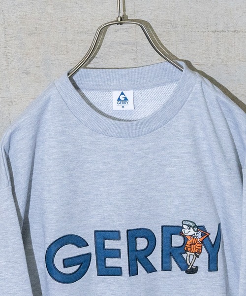 GERRY(ジェリー)の「【ag】〔GERRY/ジェリー〕裏毛 ワッペンロゴ刺繍 クルーネックスウェット(スウェット・メンズ・その他/ホワイト/ダークグリーン/オレンジ/グレー・MEDIUM/LARGE/X-LARGE)」の11枚目の写真