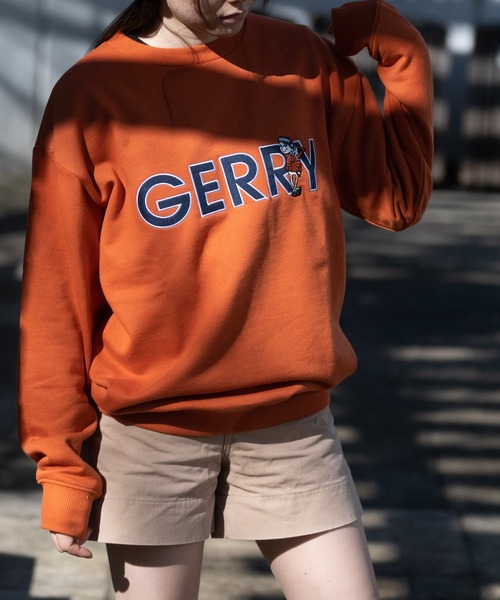GERRY(ジェリー)の「【ag】〔GERRY/ジェリー〕裏毛 ワッペンロゴ刺繍 クルーネックスウェット(スウェット・メンズ・その他/ホワイト/ダークグリーン/オレンジ/グレー・MEDIUM/LARGE/X-LARGE)」の22枚目の写真
