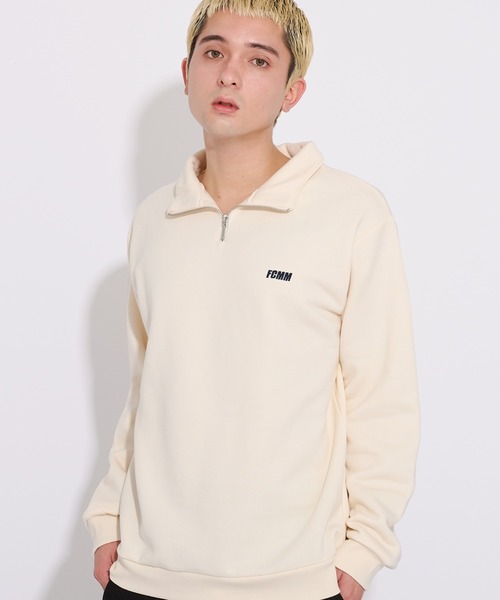 FCMM(エフシーエムエム)の「【日本限定アイテム】HALF ZIP SWEATSHIRTS/ハーフジップスウェットシャツ(スウェット・メンズ・グリーン/アイボリー/チャコールグレー・X-LARGE/SMALL/MEDIUM/LARGE)」の11枚目の写真