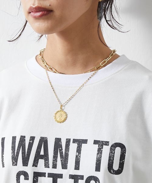 CHIC STYLE(シックスタイル)の「<大きいサイズ>綿100%ロゴプリントロングスリーブTシャツ シックスタイル(Tシャツ/カットソー・レディース・ブラック/オフホワイト・L/LL/3L/4L/5L)」の21枚目の写真