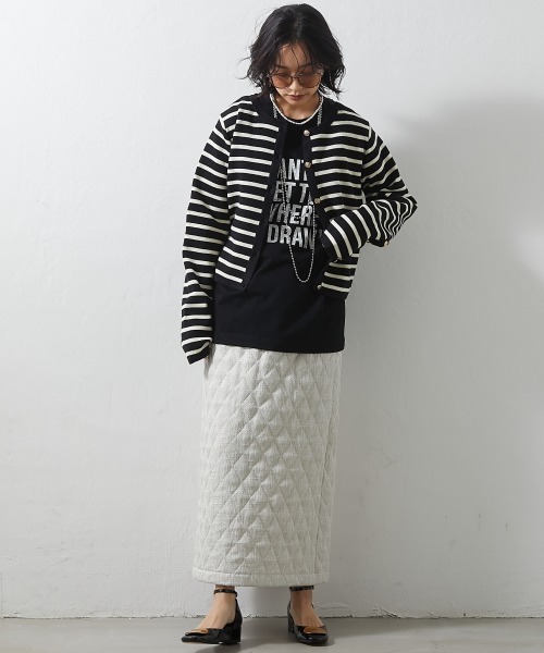 CHIC STYLE(シックスタイル)の「<大きいサイズ>綿100%ロゴプリントロングスリーブTシャツ シックスタイル(Tシャツ/カットソー・レディース・ブラック/オフホワイト・L/LL/3L/4L/5L)」の18枚目の写真