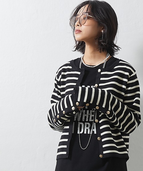 CHIC STYLE(シックスタイル)の「<大きいサイズ>綿100%ロゴプリントロングスリーブTシャツ シックスタイル(Tシャツ/カットソー・レディース・ブラック/オフホワイト・L/LL/3L/4L/5L)」の11枚目の写真