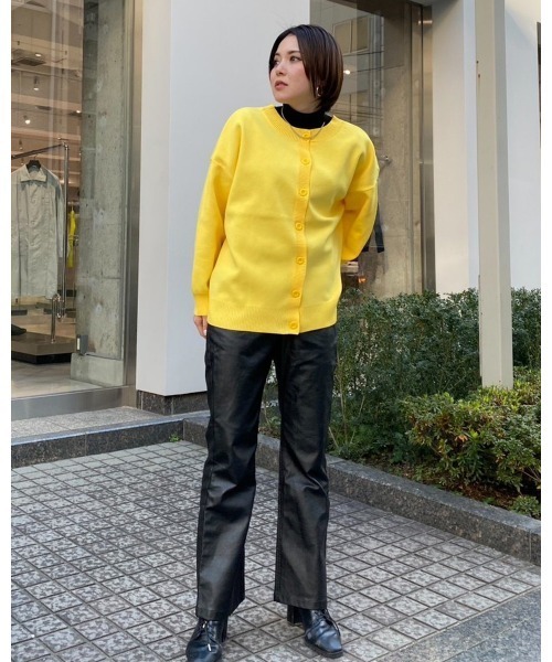 LiSeek（リシーク）の「【LiSeeK】スポンジニットオーバーカーディガンⅡ（カーディガン/ボレロ・レディース・アイボリー/イエロー/ブルー・FREE）」の14枚目の写真