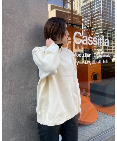 LiSeek（リシーク）の「【LiSeeK】スポンジニットオーバーカーディガンⅡ（カーディガン/ボレロ・レディース・アイボリー/イエロー/ブルー・FREE）」の6枚目の写真
