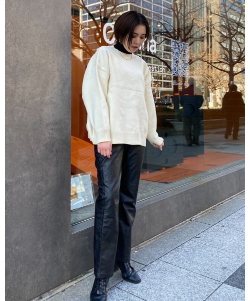 LiSeek（リシーク）の「【LiSeeK】スポンジニットオーバーカーディガンⅡ（カーディガン/ボレロ・レディース・アイボリー/イエロー/ブルー・FREE）」の4枚目の写真