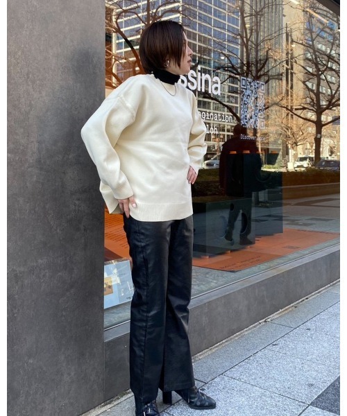 LiSeek（リシーク）の「【LiSeeK】スポンジニットオーバーカーディガンⅡ（カーディガン/ボレロ・レディース・アイボリー/イエロー/ブルー・FREE）」の5枚目の写真