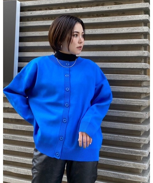 LiSeek（リシーク）の「【LiSeeK】スポンジニットオーバーカーディガンⅡ（カーディガン/ボレロ・レディース・アイボリー/イエロー/ブルー・FREE）」の10枚目の写真