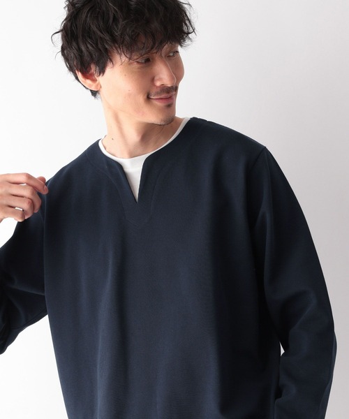 GLOBAL WORK（グローバルワーク）の「キーネックレイヤード/長袖