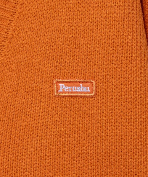 Perushu（ペルーシュ）の「ダブルポケットルーズカーディガン（カーディガン/ボレロ・メンズ・グレイッシュベージュ/グリーン/ネイビー/オレンジ・LARGE/MEDIUM）」の13枚目の写真