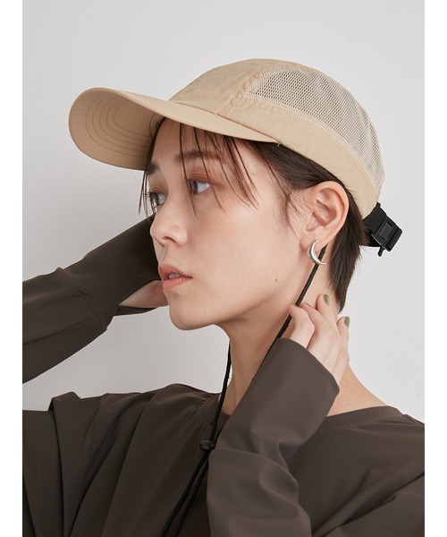 emmi（エミ）の「【emmi atelier】ナイロンサイドメッシュキャップ