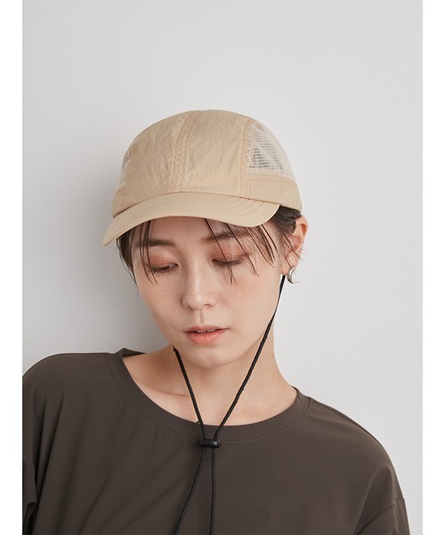 emmi（エミ）の「【emmi atelier】ナイロンサイドメッシュキャップ
