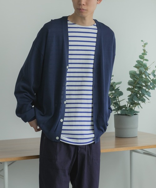 FORK&SPOON(フォークアンドスプーン)の「『ユニセックス』FORK&SPOON ボートネックボーダー(Tシャツ/カットソー・メンズ・ブルー/ホワイト系その他/ピンク/ネイビー・3/4/5)」の13枚目の写真