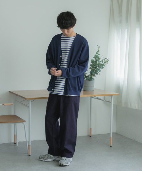 FORK&SPOON(フォークアンドスプーン)の「『ユニセックス』FORK&SPOON ボートネックボーダー(Tシャツ/カットソー・メンズ・ブルー/ホワイト系その他/ピンク/ネイビー・3/4/5)」の14枚目の写真