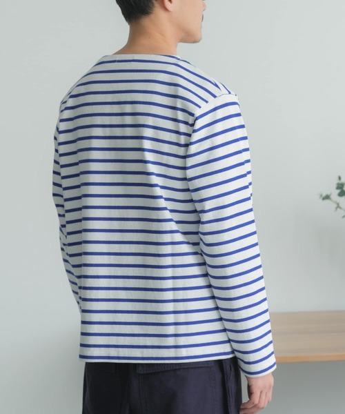 FORK&SPOON(フォークアンドスプーン)の「『ユニセックス』FORK&SPOON ボートネックボーダー(Tシャツ/カットソー・メンズ・ブルー/ホワイト系その他/ピンク/ネイビー・3/4/5)」の16枚目の写真