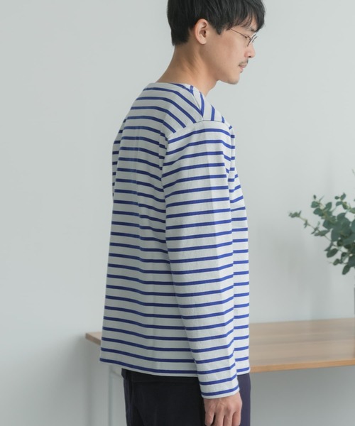 FORK&SPOON(フォークアンドスプーン)の「『ユニセックス』FORK&SPOON ボートネックボーダー(Tシャツ/カットソー・メンズ・ブルー/ホワイト系その他/ピンク/ネイビー・3/4/5)」の17枚目の写真