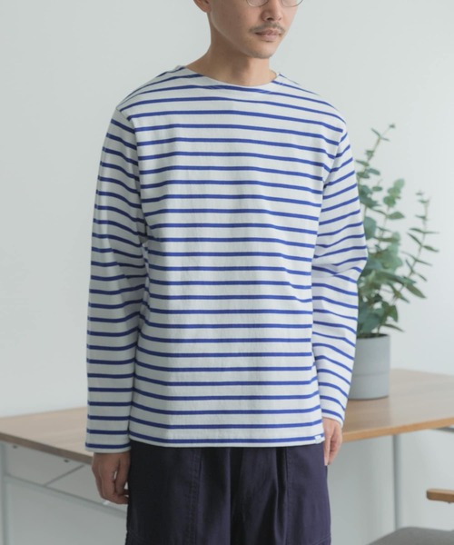 FORK&SPOON(フォークアンドスプーン)の「『ユニセックス』FORK&SPOON ボートネックボーダー(Tシャツ/カットソー・メンズ・ブルー/ホワイト系その他/ピンク/ネイビー・3/4/5)」の18枚目の写真