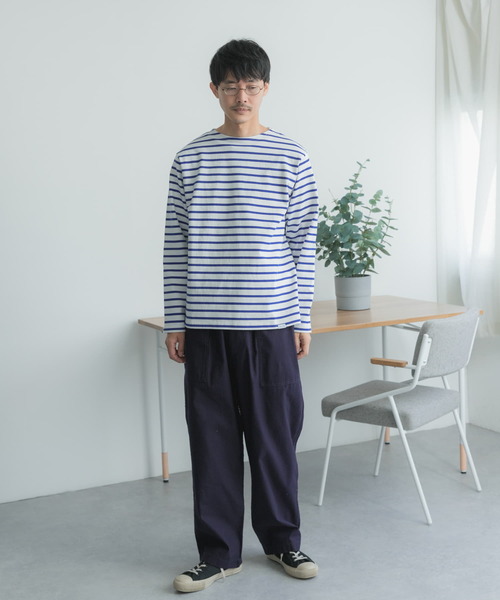 FORK&SPOON(フォークアンドスプーン)の「『ユニセックス』FORK&SPOON ボートネックボーダー(Tシャツ/カットソー・メンズ・ブルー/ホワイト系その他/ピンク/ネイビー・3/4/5)」の19枚目の写真