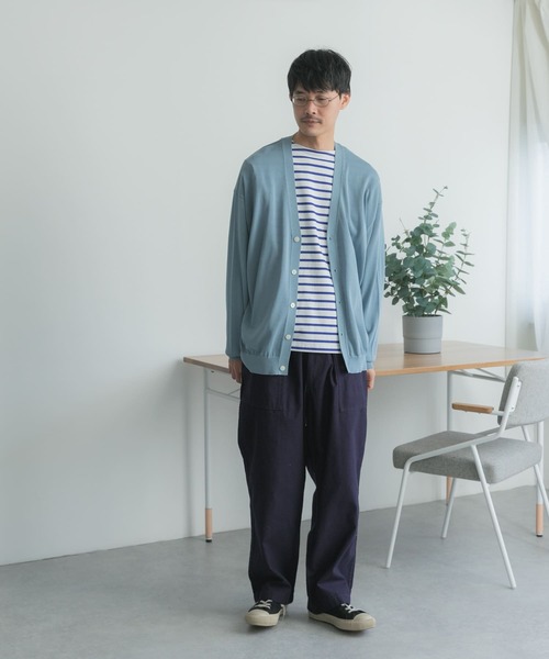 FORK&SPOON(フォークアンドスプーン)の「『ユニセックス』FORK&SPOON ボートネックボーダー(Tシャツ/カットソー・メンズ・ブルー/ホワイト系その他/ピンク/ネイビー・3/4/5)」の21枚目の写真