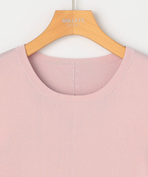NOLLEY’S Sophi(ノーリーズソフィ)の「《手洗い可能》袖布帛後ろパール総針プルオーバーニット(ニット/セーター・レディース・ホワイト/ネイビー/ベビーピンク・38)」の18枚目の写真