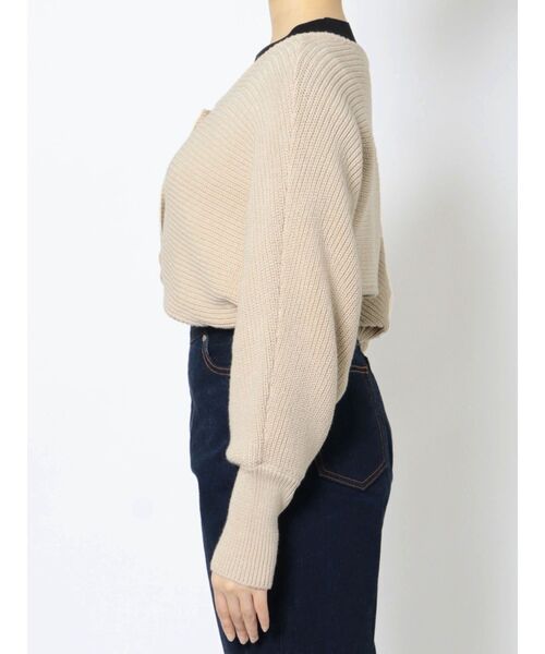LAGUNAMOON(ラグナムーン)の「ショートボレロニットカーディガン(カーディガン/ボレロ・レディース・ホワイト/ベージュ/ネイビー・FREE)」の9枚目の写真