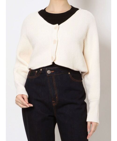 LAGUNAMOON(ラグナムーン)の「ショートボレロニットカーディガン(カーディガン/ボレロ・レディース・ホワイト/ベージュ/ネイビー・FREE)」の18枚目の写真