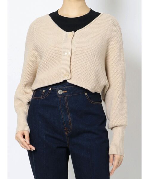 LAGUNAMOON(ラグナムーン)の「ショートボレロニットカーディガン(カーディガン/ボレロ・レディース・ホワイト/ベージュ/ネイビー・FREE)」の20枚目の写真
